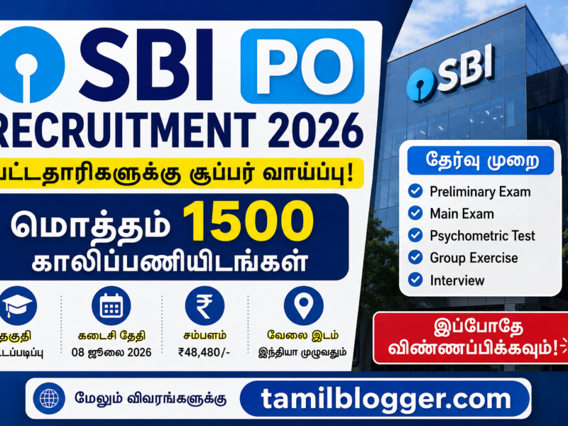 SBI PO Recruitment 2026