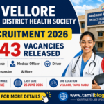 Vellore District Health Society Recruitment 2026